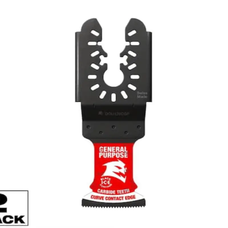 AMPED Demo Demon 1-1/4 in. Carbide Teeth Oscillating Tool Blades, Versatile & Reliable for General Cuts, Universal Fit Multi-Tool Accessories, Compatible with Most Systems, DIY Projects, Diablo 1-1/4 In. Amped Demo Demon Blades