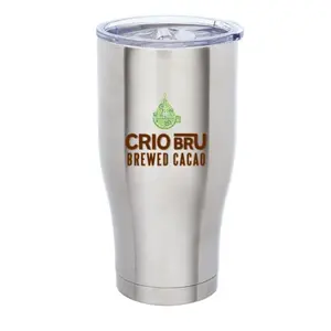 NEW! Crio Bru Stainless Steel Tumbler Double Wall Vacuum Insulated (24oz)- Stainless Steel
