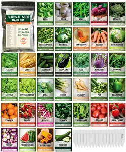 30 Packs of Deluxe Valley Greene Heirloom Vegetable Garden Seeds Non-GMO(Guaranteed 30 Different Varieties as Listed)Sow green vegetables throughout the year