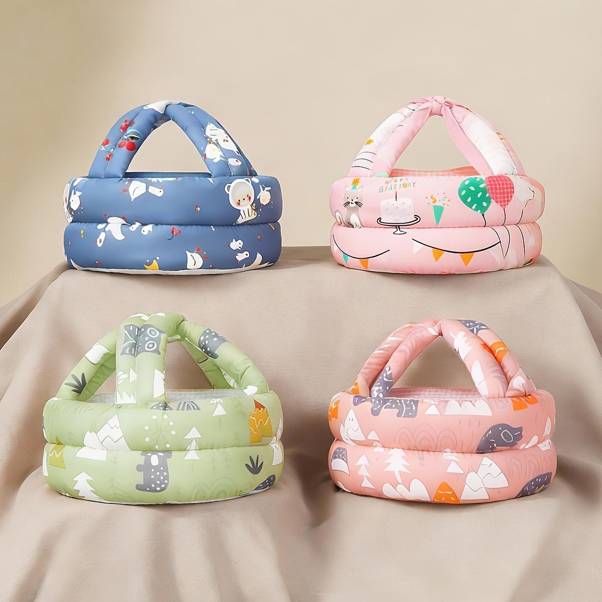 Baby Head Protector Hat - 1pc Cute Cartoon Caps with Designs, Adjustable for 6-24 Months Toddlers, Outdoor Play Walking Safety Essential, Grows with, Ideal Halloween Gift
