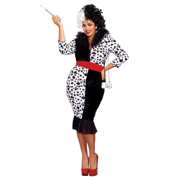 Women's Plus Size Dalmatian Diva Costume