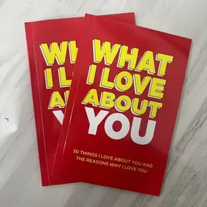 1pc/2pcs English Love Diary Notebook, Couple DIY Memory Book, 30 Details I Love You, Perfect Gift for Couples