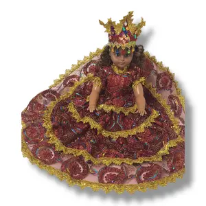 Handmade Oya Santería Doll, Yoruba Deity & Spiritual Muñeca – Orisha Goddess of Storms and Transformation, Decorative Religious Altar Display Home Decor