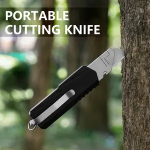 Aluminum Alloy Outdoor Knife Set, Craft Knife, Portable Knife, Window Breaker, Multi-Function Cutting Tool, Durable & Versatile, Outdoor Multifunctional Tools