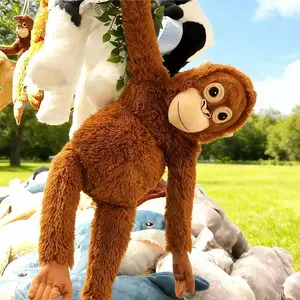 Monkeys Plush Toy Long Arm Decoration Dolls, Soft Stuffed Animal Toys, Cute Decorative Accessories for Kids' Rooms