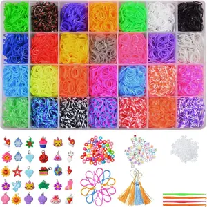 11000+ Rubber Band Bracelet Kit,Friendship Bracelet kit,Loom Bracelet Making kit,28 Colors