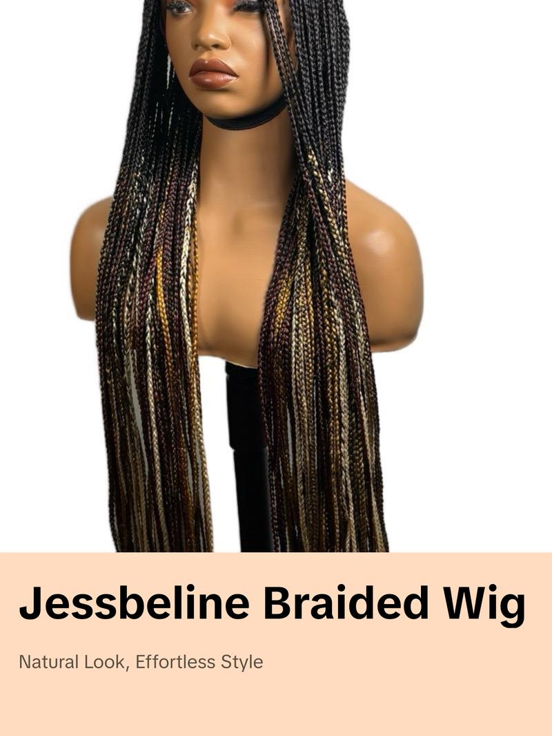 Jessbeline Braided Wig full lace  for Women multicolor