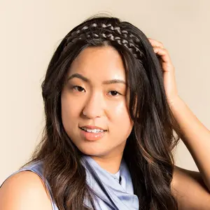 Madison Braids Double Lulu Two Strand Braided Headband Hair Extension for Women