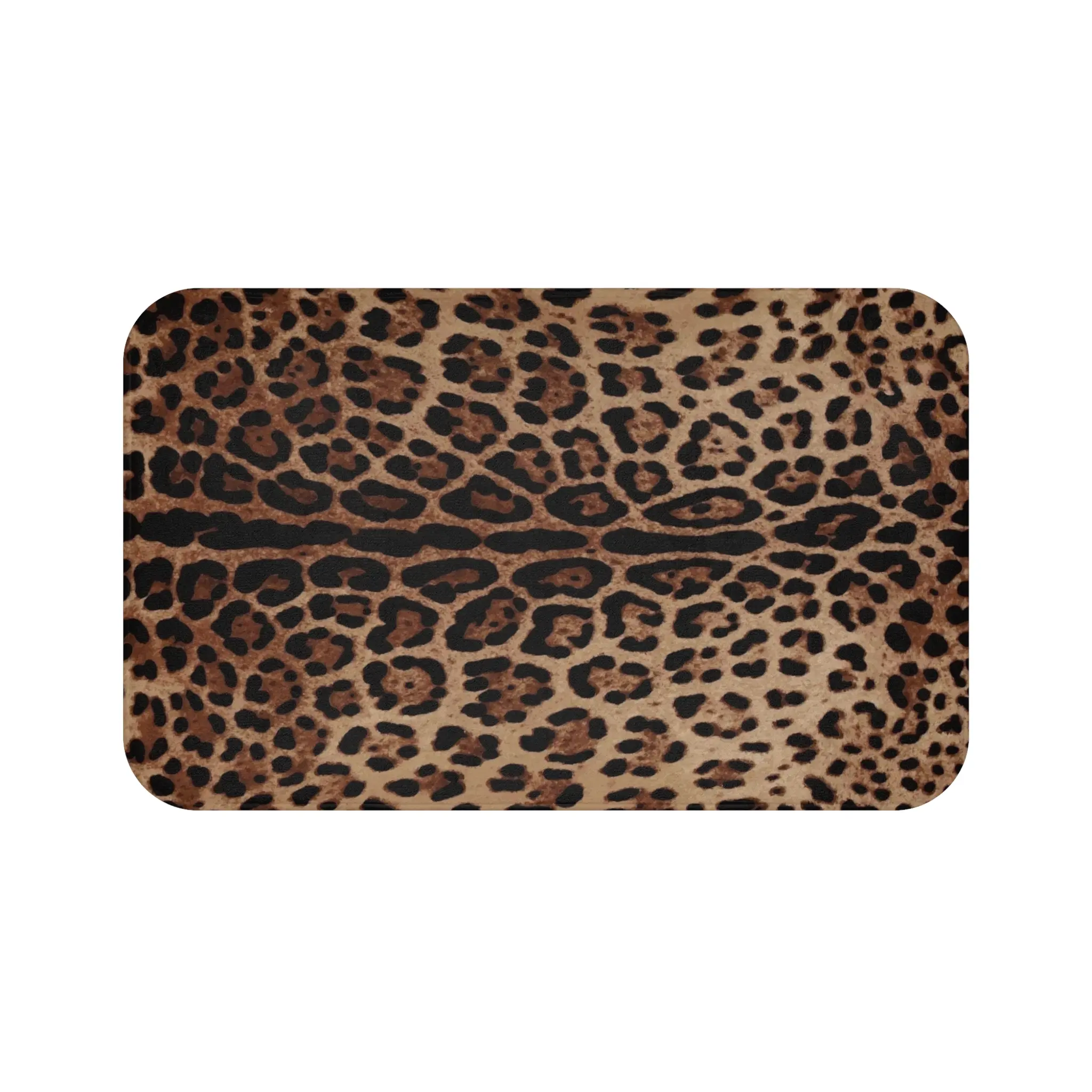 Leopard Print Bath Mat