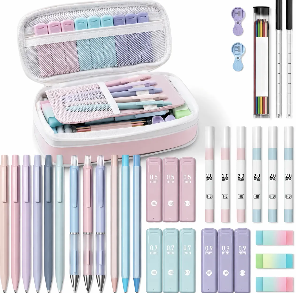 36PCS Aesthetic School Supplies, Mechanical Pencils