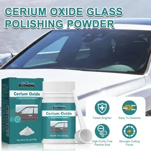 Glass Scratch Cleaner Powder, Car Scratch Repair, Windshield Fog Removal, Oil Stain Remover, Glass Cleaning Powder