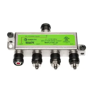 DirecTV AT&T 4-Way SWM Power Passing Splitter DirecTV AT&T 4-Way SWM Power Passing Splitter