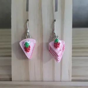 Strawberry Cake Earrings