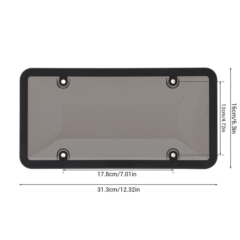 Dazone 2Pcs Black Personalized License Plate Frame Cover With Matching Screw Cap Screws Fits Any Standard US Plates