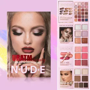 Makeup Set - Matte & Glitter Palette with 43 Color Options, High Pigment for Women & Girls, Ideal for Blush and Contour Makeup Pink# makeup bundle box
