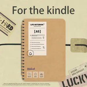 Protective Case for Kindle E-Reader, Soft Leather, Ultra-Thin & Shock-Proof, Compatible with Kindle 11th Gen & Paperwhite 1-6, Simple Notebook Pattern