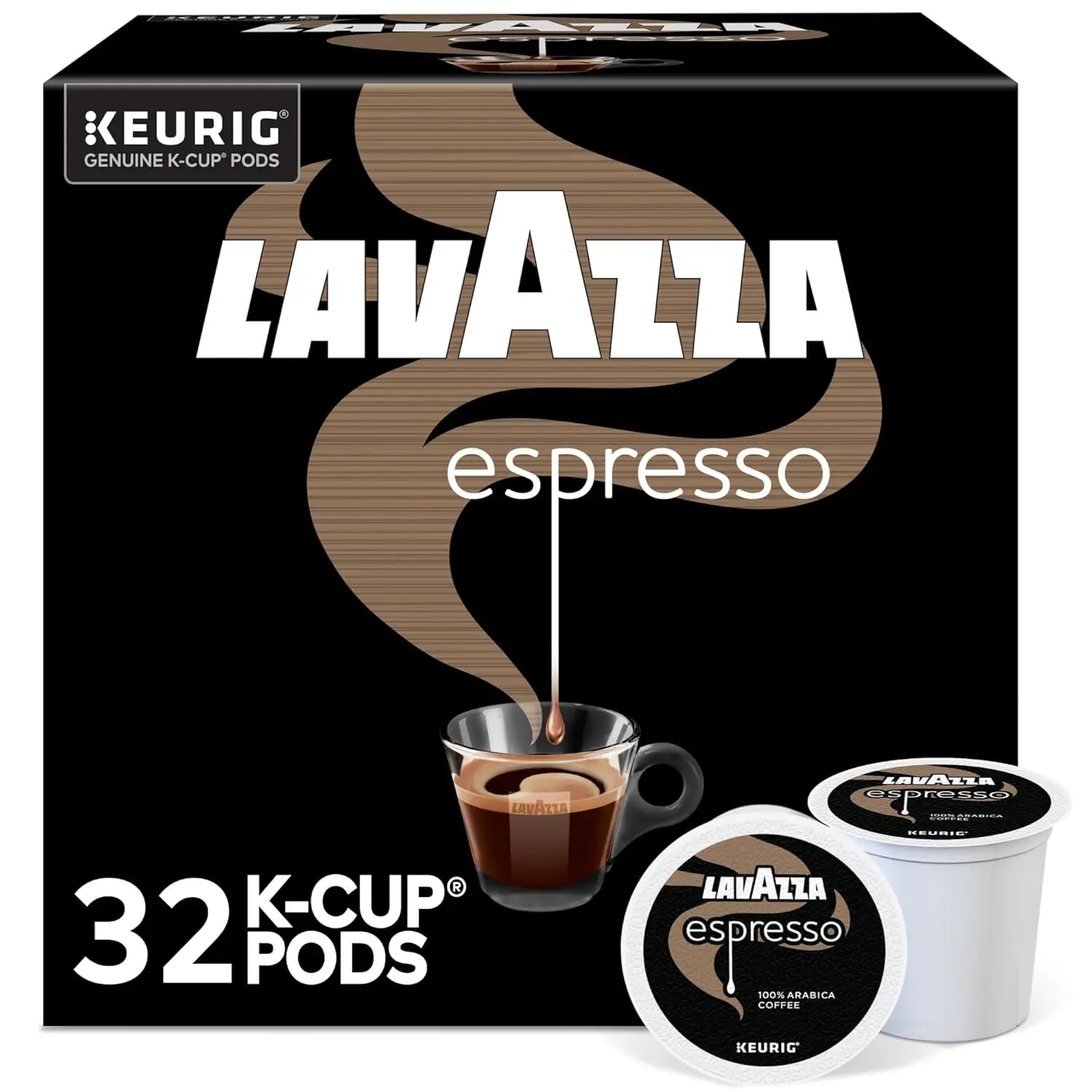 Lavazza Espresso, Single-Serve Keurig K-Cup Pods, Medium Roast Coffee, 32-Count Box Lavazza Espresso, Single-Serve Keurig K-Cup Pods, Medium Roast Coffee, 32-Count Box