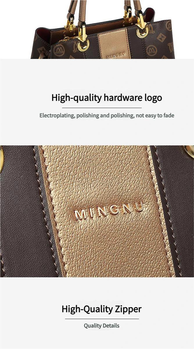 Women's Large Capacity Tote Bag, Designer Style Handbag with Top Handle & Crossbody Strap, Multi-pocket Work Purse, Waterproof Monogram Shoulder Bag for Everyday Use Women's Large Capacity Tote Bag, Designer Style Handbag with Top Handle & Crossbody Strap, Multi-pocket Work Purse, Waterproof Monogram Shoulder Bag for Everyday Use