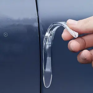 Universal Car Door Protection Strip: Anti-Collision, Anti-Scratch, and Transparent for Maximum Rearview Mirror Visibility Car Stickers, Car Decals