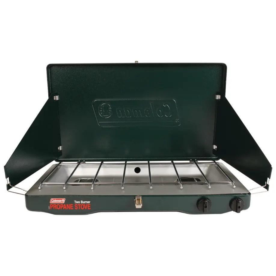 Coleman Brand, Matchlight 10,000 BTU 2-Burner Propane Stove, Black