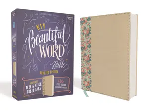 NIV, Beautiful Word Bible, Updated Edition, Peel/Stick Bible Tabs, Red Letter, Comfort Print