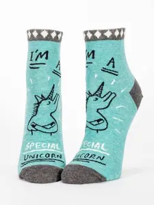 I'm A Special Unicorn Women's Ankle Socks with Colorful Design and Comfortable Fit, Ideal for Casual Wear
