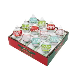 FESTIVE FETE 12 COUNT 1.75" SIGNATURE FLOCKED ROUNDS
