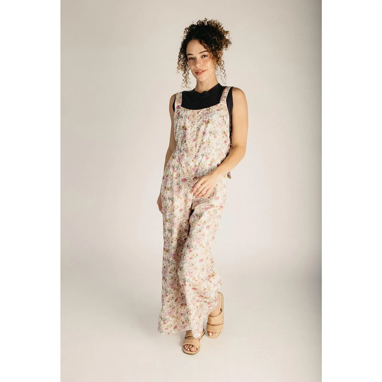 The Walterson Rosalie Charm Jumpsuit in Pink Floral
