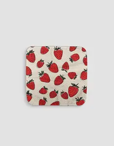 Falling Berries Dishcloth Set - Double-Sided Print Quick-Dry Kitchen Cleaning Cloth