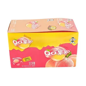 WANT WANT QQ Fruit Gummy Peach Flavor - 10 Packs, 700g | Real Fruit Juice, Rich Fruity Aroma, Sweet & Sour, TWICE Official Merchandise