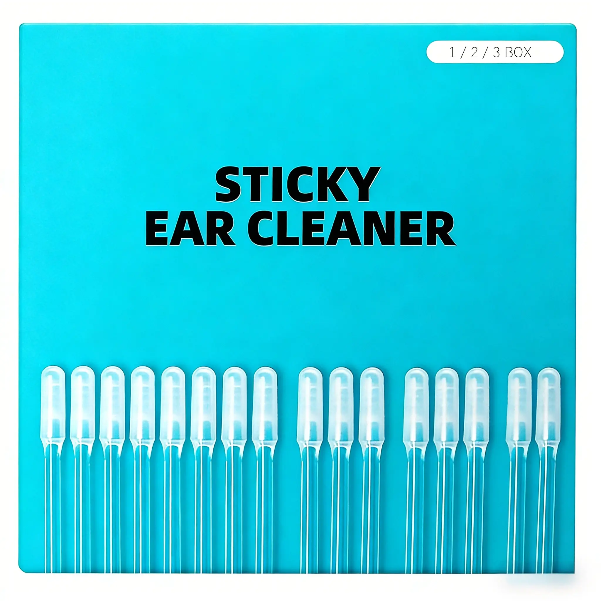 Sticky Ear Cleaner Tool Stick Ear Pick Earwax Remover Sticks Ear Cleaning Tools for Effective Ear Cleaning and Debris Removal Portable Gentle， Reusable Ear Wax Removal，Suitable for dry ears