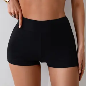 Women's Swim Shorts, High-Waisted Girl Short Style Tummy Control Swim Bottoms for Beach Vacation & Water Sports
