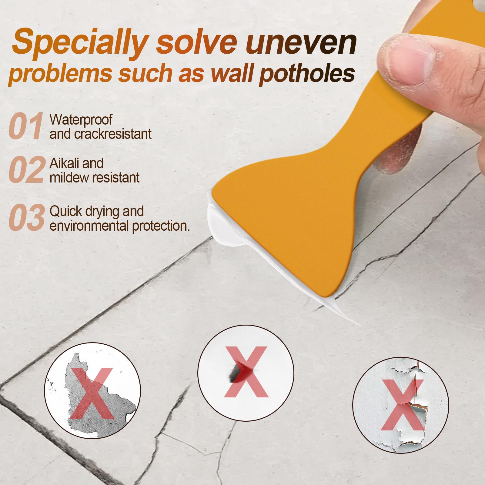 Wall Mending Kit Drywall Patch Repair Agent Multi-functional Quick-drying Paste Adhesive Heavy Duty Concrete Sealant Waterproof with Anti-Cracking and Mold Covering Properties