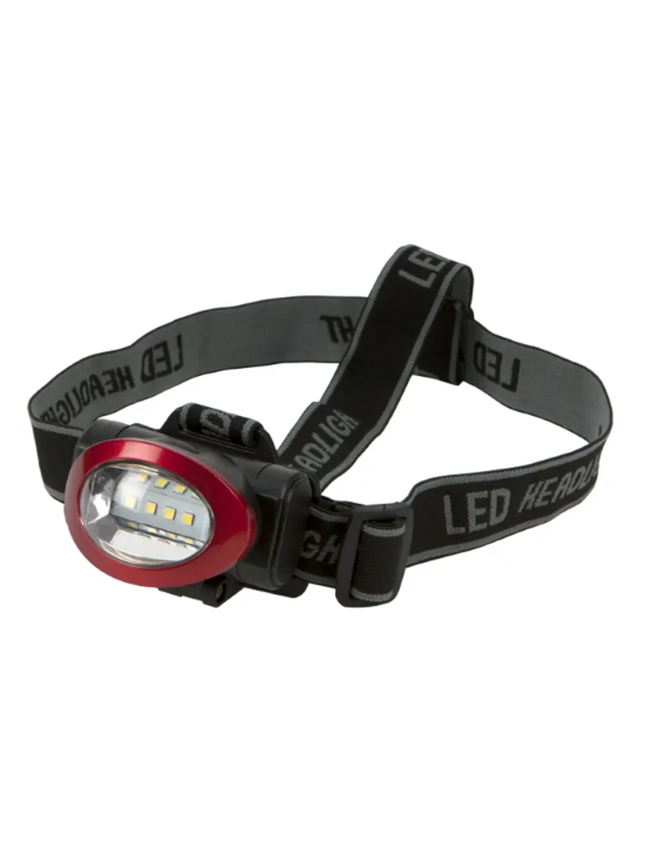 Performance Tool W2374 Wide Angle LED Headlamp - 4 Bright White LEDs, 3 AAA Batteries, Adjustable Headstrap, Comfortable Lightweight Design for Running, Outdoor Recreation