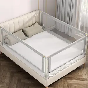 Adjustable Height Extra Tall Baby Bed Rail Anti-Fall Side Guardrail For Toddlers
