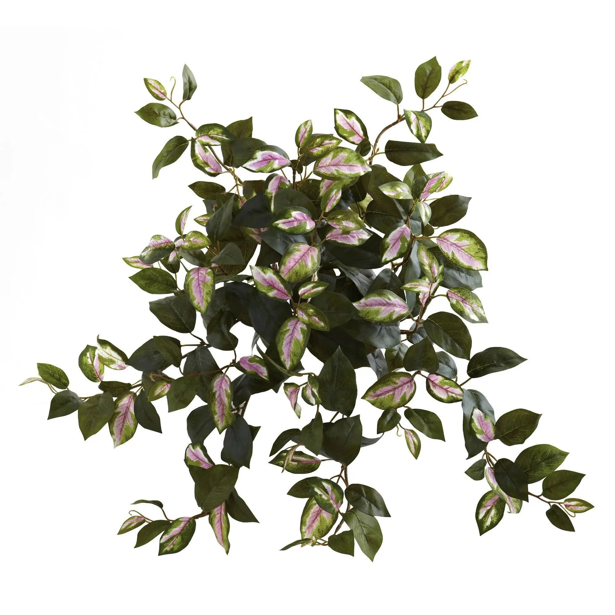 Decorative Traditional Synthetic Hoya Hanging Bushes, 21 in Set of 4, Vibrant Plant Decor for Bookshelf/Hang Room Decor