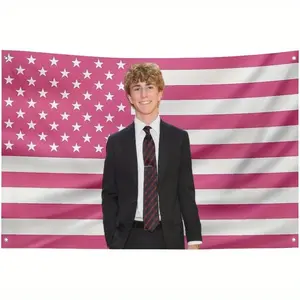 60in x 40in   tapestry 1pc Walker Pink America Funny Scobell Flag  for College Dorm Decor, Room Decor Gift Merch poster  home decor banner wall art bedroom