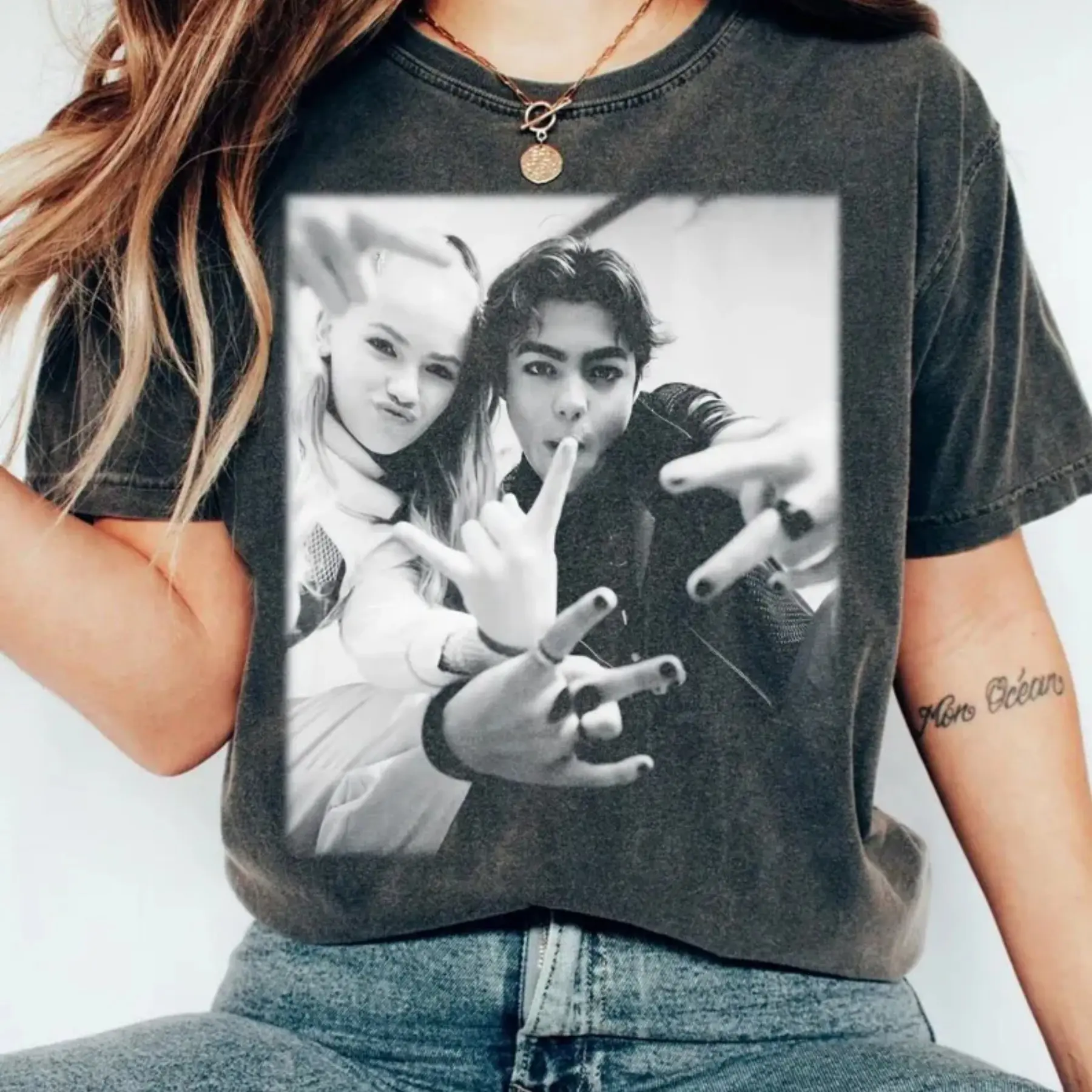Women's Freya Skye Malachi Barton Vintage Short-Sleeve Cotton Oversize Minimalist Casual Unisex Summer T-Shirt, Shortsleeve, Retro