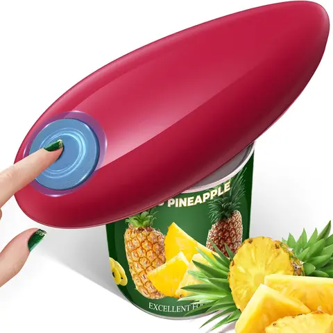 Convenient Electric Can Opener - Battery-Powered, Smooth Edges, Universal Size Fit, Safety-First, Kitchen Accessories for Seniors & Indoor Recreation Use