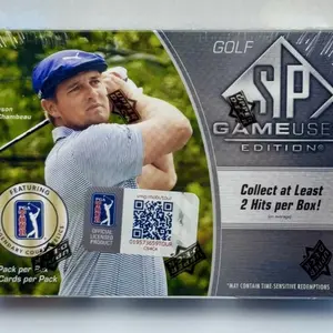 2021 Upper Deck SP Game Used Golf Hobby Box (2 Autographed or Memorabilia cards)