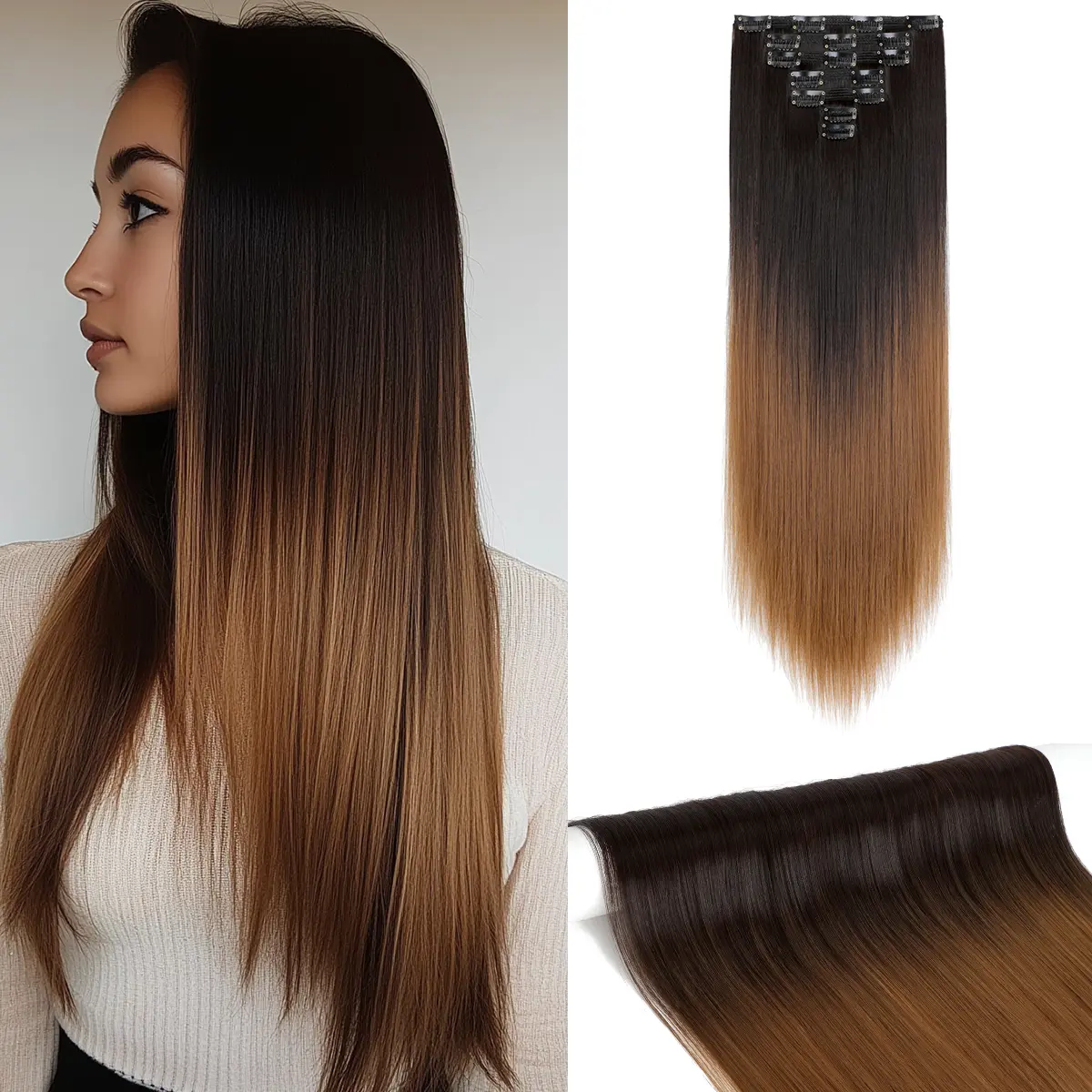 Dark Brown To Ginger Brown