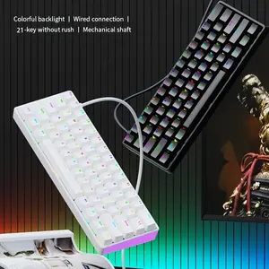 Elevate Your Vibe!  60% RGB Hollow-Out Mechanical Keyboard | Hot-Swappable & Custom Aesthetic