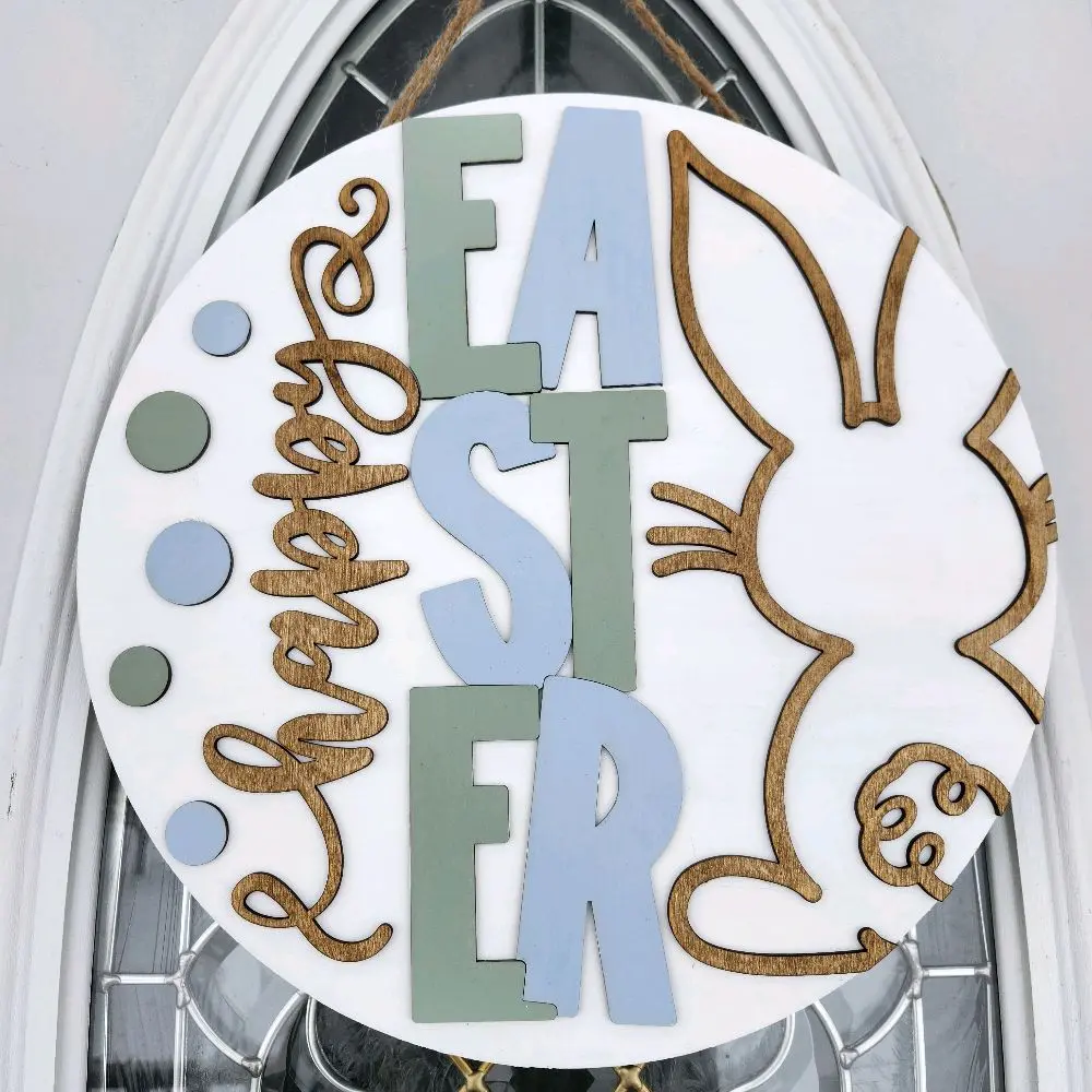 happy Easter door hanger