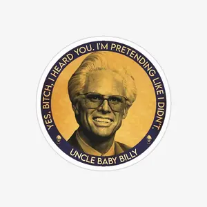 Uncle Baby Billy Freeman Vinyl Sticker – Funny Waterproof TV Character Decal for Laptop XQ2