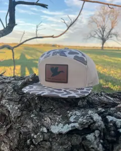 Duck Silhouette - “Old’s Cool” Camo Flatbill Snapback - Lost Hat Co.