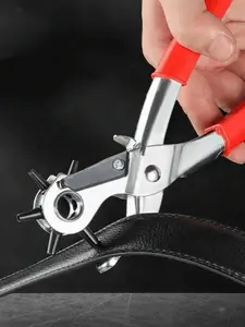 Heavy-Duty Belt Hole Punch Tool for Leather & Straps – Simple Steel Hand Punch for Household Use