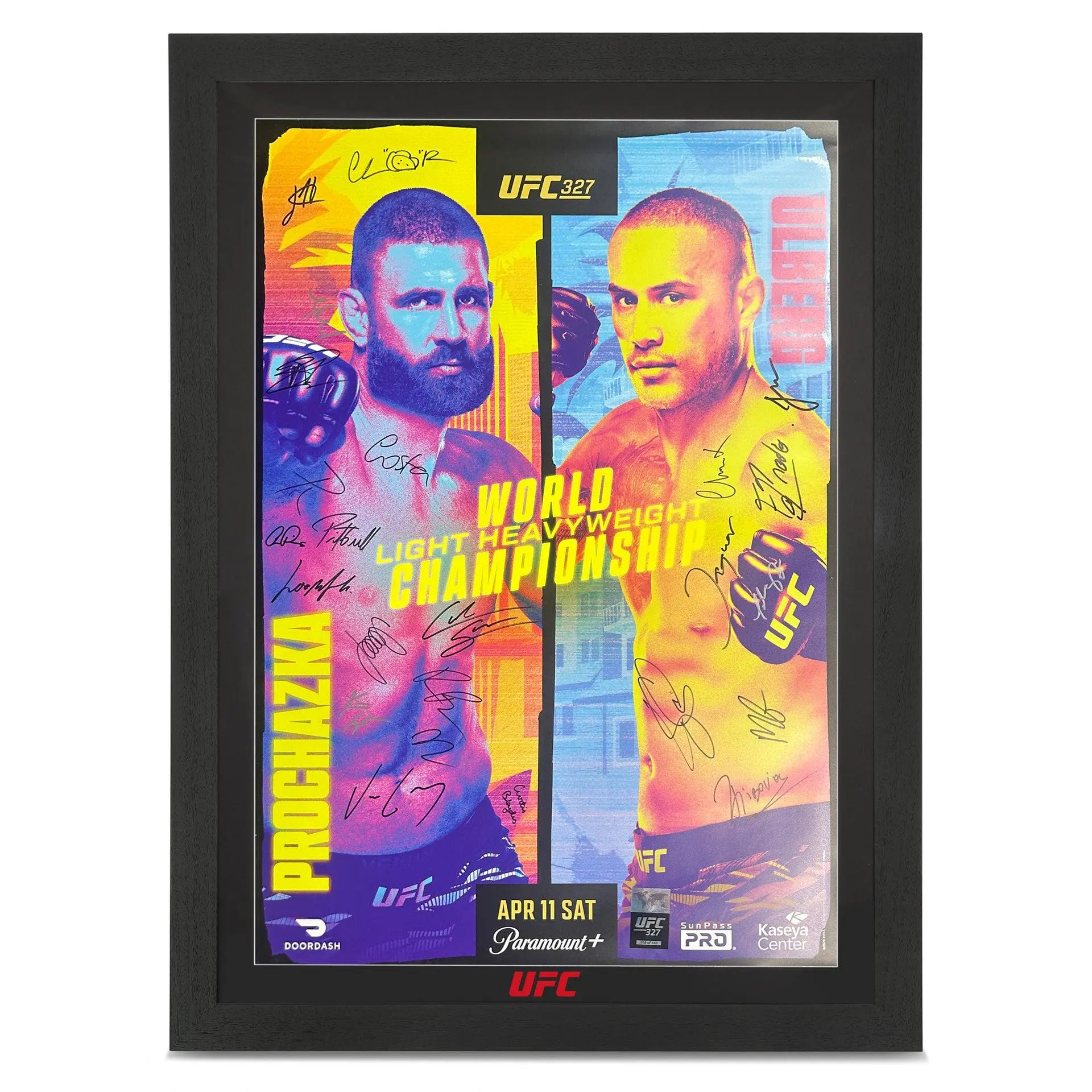 UFC 327: Procházka vs Ulberg Autographed Event Poster