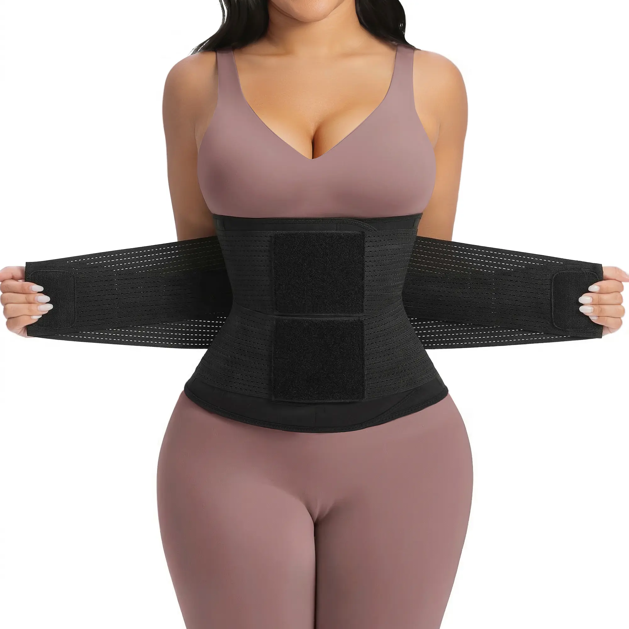 YIANNA Waist Trainer for Women, Triple Belt Neoprene Belly Binder Shapewear with Steel Bones for Body Contouring & Tummy Control, Shaper Waist Trainer, Waist Training
