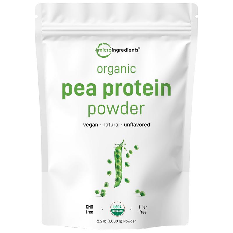 Micro Ingredients Organic Pea Protein Powder 2.2 Pound