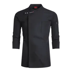 Professional chef uniform, long sleeved kitchen jacket, men's and women's chef's clothing, catering service, cooking clothing, pastry clothing, top